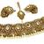 White antique gold plated bridal wedding diamond  jewellery
