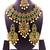 Green antique gold plated bridal wedding diamond jewellery