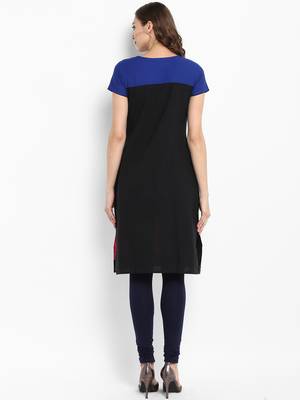 Pink plain cotton kurtas-and-kurtis 3