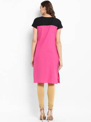 Royal-blue plain cotton kurtas-and-kurtis 3