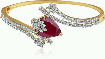 American Diamond Combo of Pendant with Earrings, Bracelet and Ring for Women 4