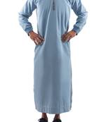 Blue cotton snazzy denim thobe