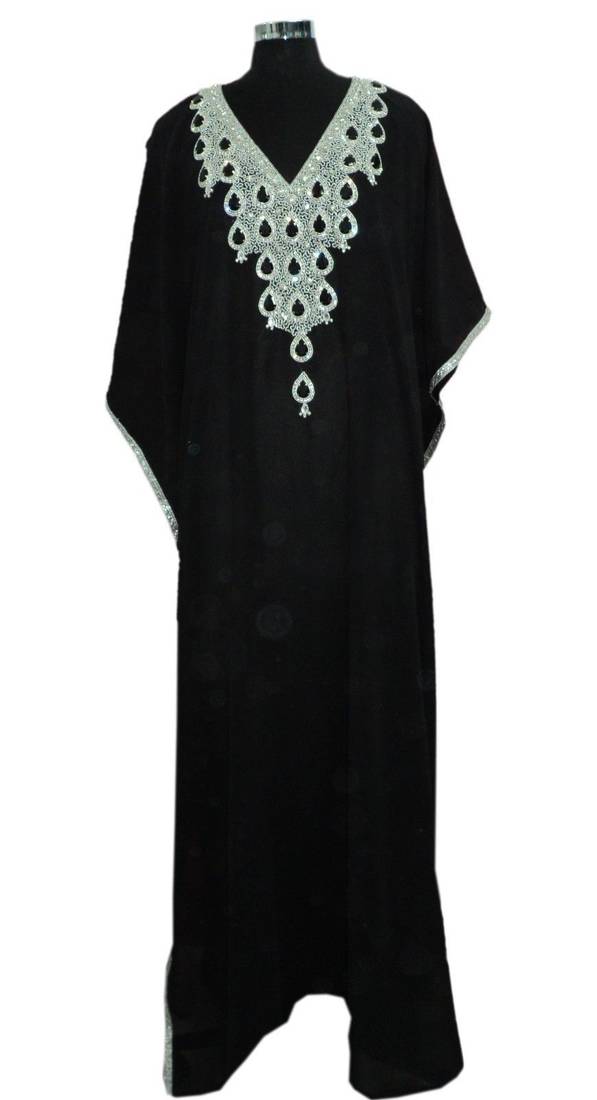 Black georgette embriodery islamic kaftans