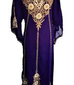 Purple georgette embriodery islamic kaftans