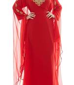 Red georgette embriodery islamic kaftans