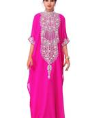 Pink georgette embriodery islamic kaftans