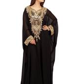 Black georgette embriodery islamic kaftans