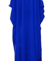 Royal blue georgette embriodery islamic kaftans