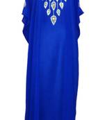 Royal blue georgette embriodery islamic kaftans