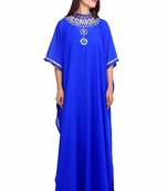 Royal Blue georgette embriodery islamic kaftans
