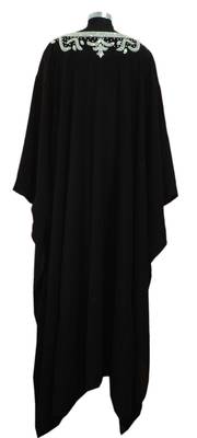 Black georgette embriodery islamic kaftans 2