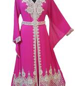 Pink georgette embriodery islamic kaftans