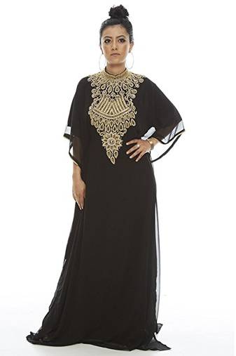 Black georgette embriodery islamic kaftans