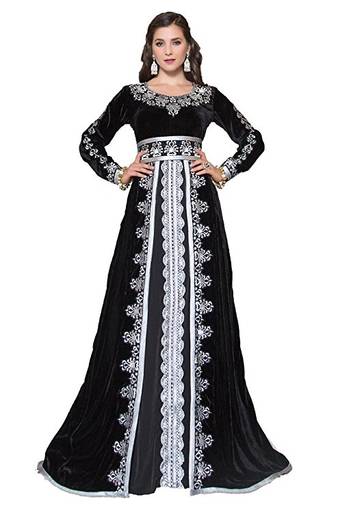 Black georgette embriodery islamic kaftans