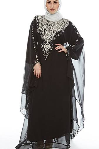 Black georgette embriodery islamic kaftans