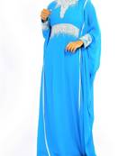 firozi georgette farasha with zari and stone work farasha