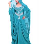 firozi georgette farasha with zari and stone work farasha
