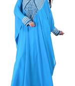 firozi georgette farasha with zari and stone work farasha