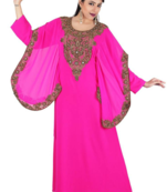 Pink georgette embriodery islamic kaftans