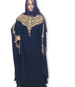Navy blue georgette embriodery islamic kaftans