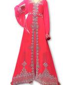 Pink georgette embriodery islamic kaftans
