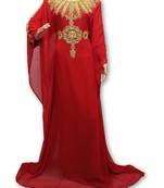 Royal blue georgette embriodery islamic kaftans