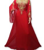 Royal blue georgette embriodery islamic kaftans