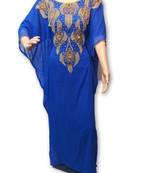 Royal blue georgette embriodery islamic kaftans