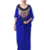 Royal blue georgette embriodery islamic kaftans