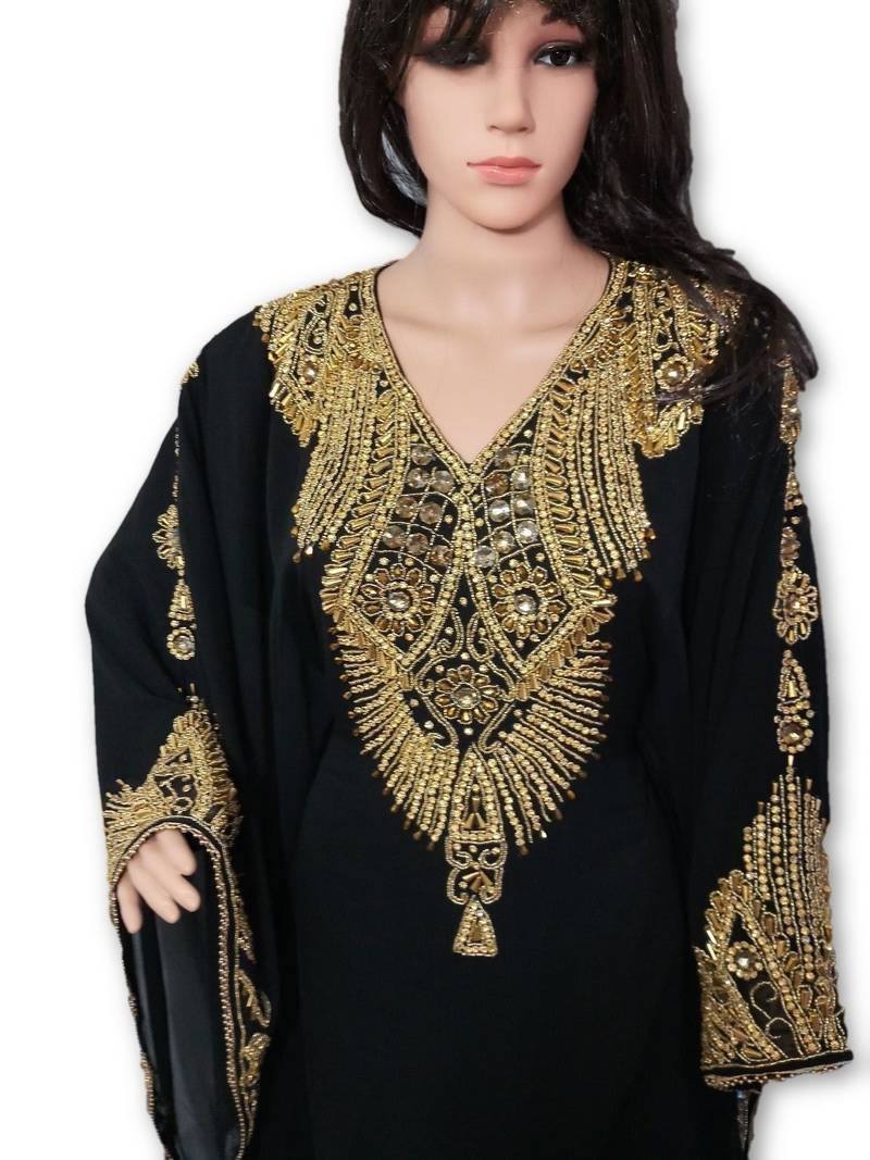 Black georgette embriodery islamic kaftans
