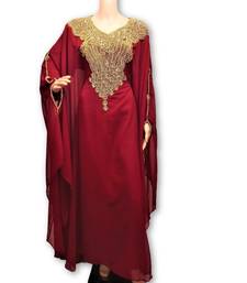 Red georgette embriodery islamic kaftans