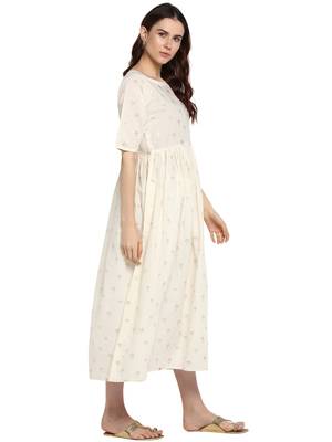 White printed cotton kurtis 4