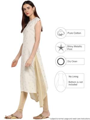 White printed cotton kurtis 3