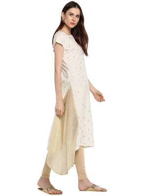 White printed cotton kurtis 4
