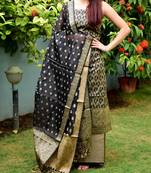 Black Brocade Banarasi Brocade Salwar