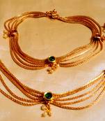 Elegant Polki Gold Plated Payal