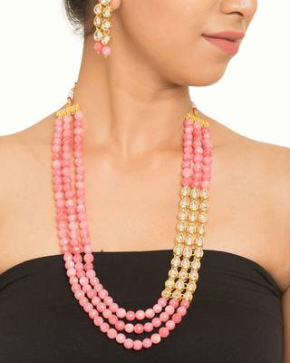 Royal Onex 3 Line Pink Necklace Set 2