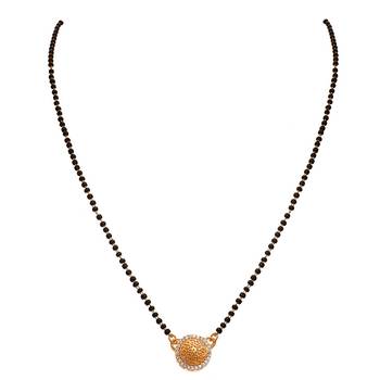 Gold diamond mangalsutra 1