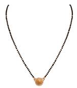 Gold diamond mangalsutra