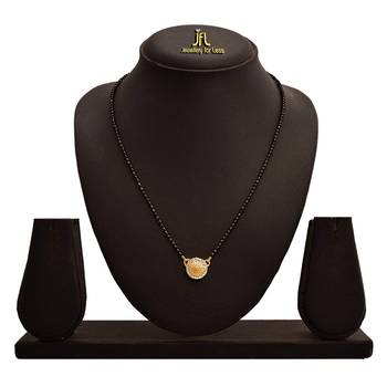 Gold diamond mangalsutra 2