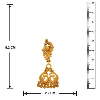 Gold Copper Gold Plated Temple Design Mangalsutra Set 5