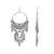 New look afghani chandbali earring