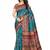 Multicolor Printed Kalamkari Silk Saree With Blouse