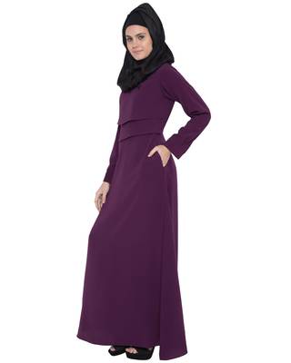 Violet Kashiboo Plain Islamic Abaya 2
