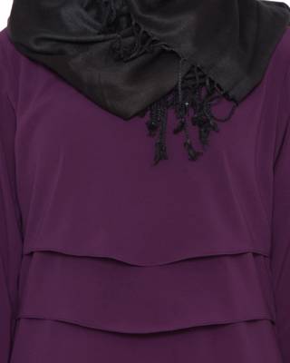 Violet Kashiboo Plain Islamic Abaya 5