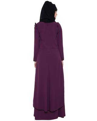 Violet Kashiboo Plain Islamic Abaya 4