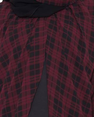 Red Print Kashiboo Georgette Printed Islamic Abaya 4