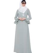Grey Kashiboo Plain Islamic Abaya