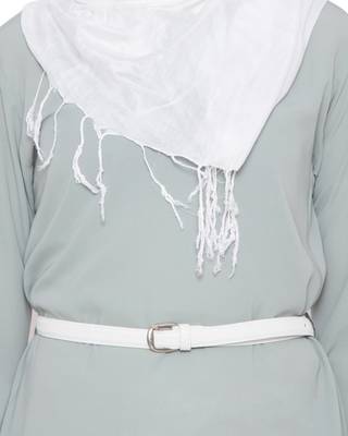 Grey Kashiboo Plain Islamic Abaya 5