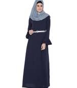 Dark Blue Kashiboo Plain Islamic Abaya